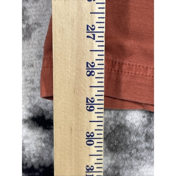 New American Eagle High Rise Straight Jeans Cargo Womens Size 6 Orange Y2K Hippi - Picture 8 of 16